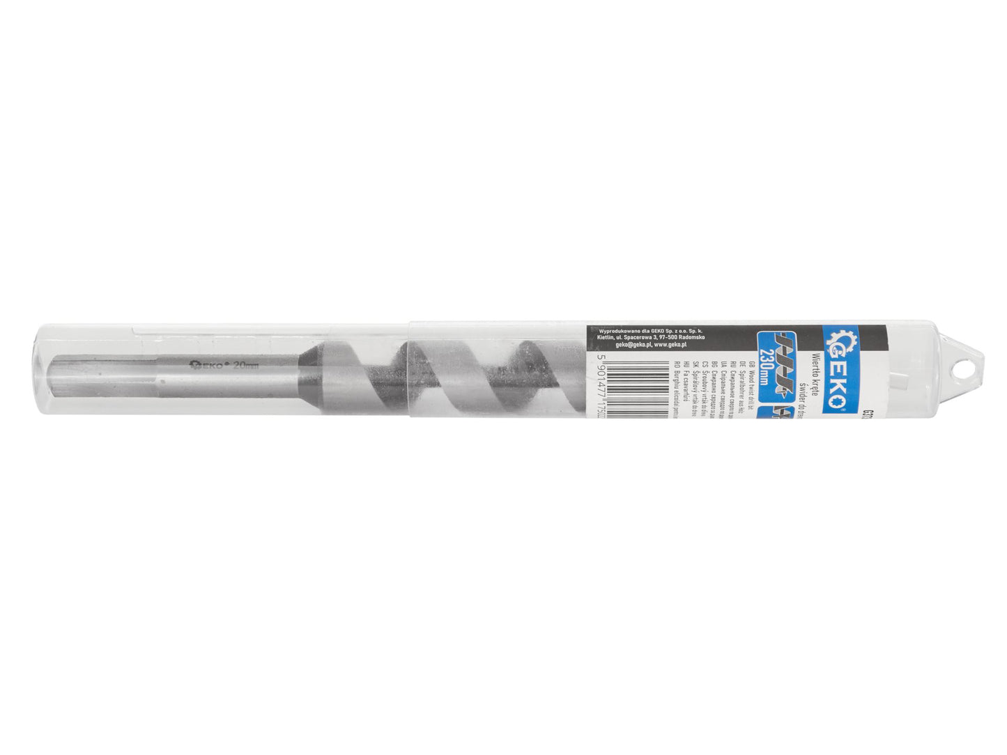 Burghiu elicoidal pentru lemn, 22 x 230 mm, Geko G37368