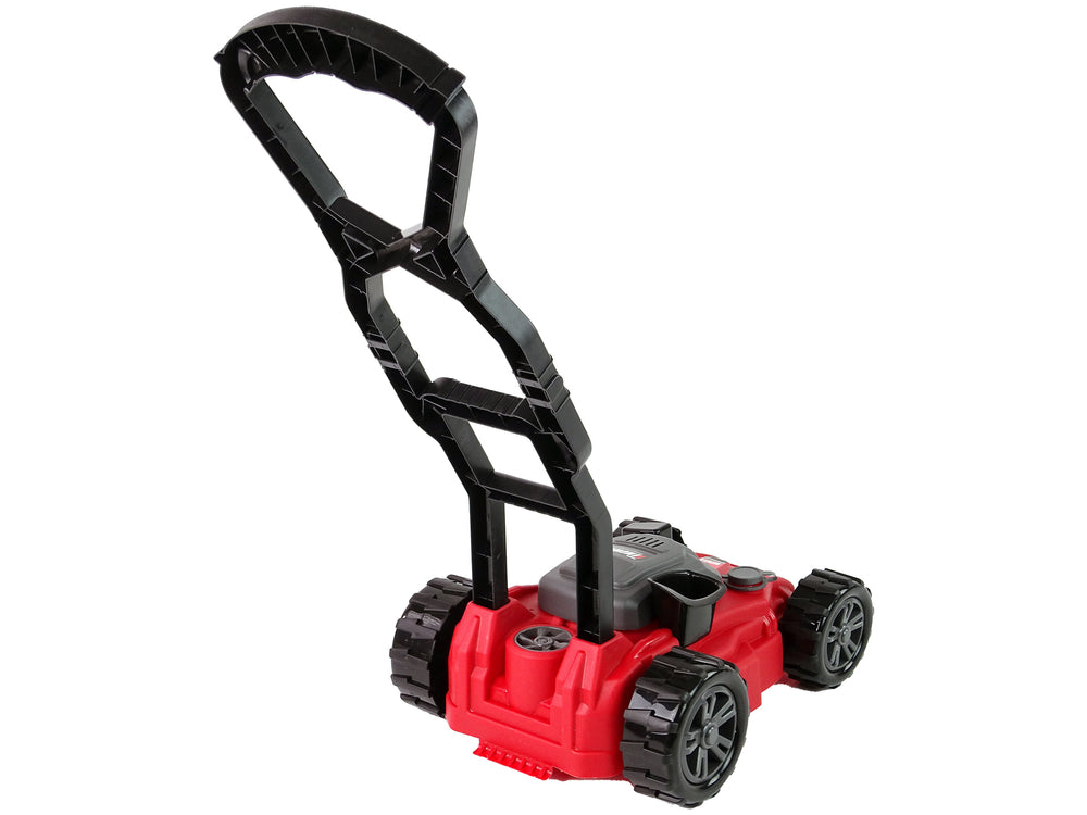 Jucarie interactiva tip masina de tuns iarba, rosu, 32 x 28 x 53 cm, Lean 13474