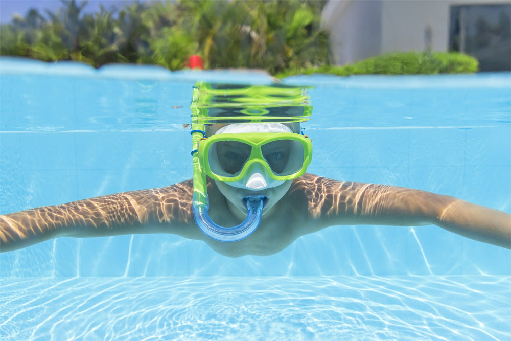 Set de scufundare, masca, tub respiratie, si labe inot, Bestway 11389