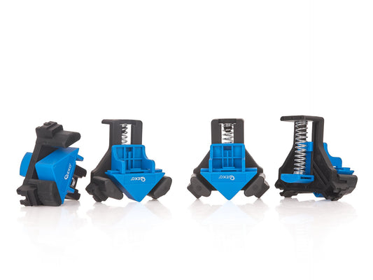 Set 4 cleme de colt cu strangere rapida, unghi 90°, Geko G29928