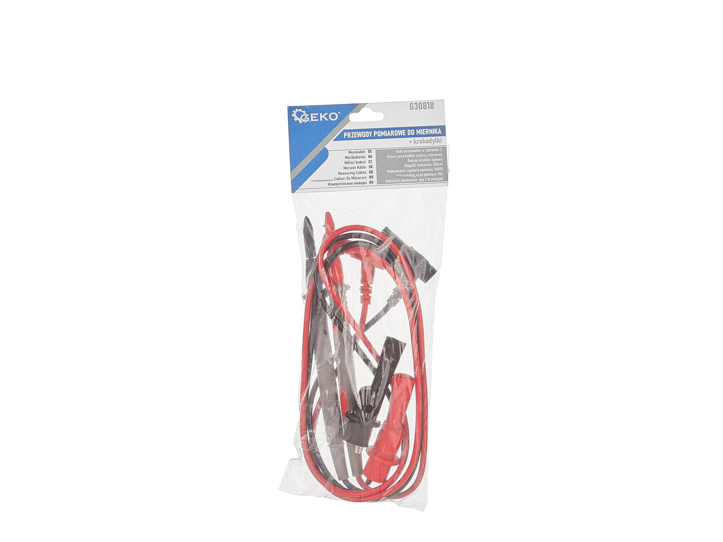 Cabluri de masurare cu varf de testare si conector universal multimetru, Geko G30818