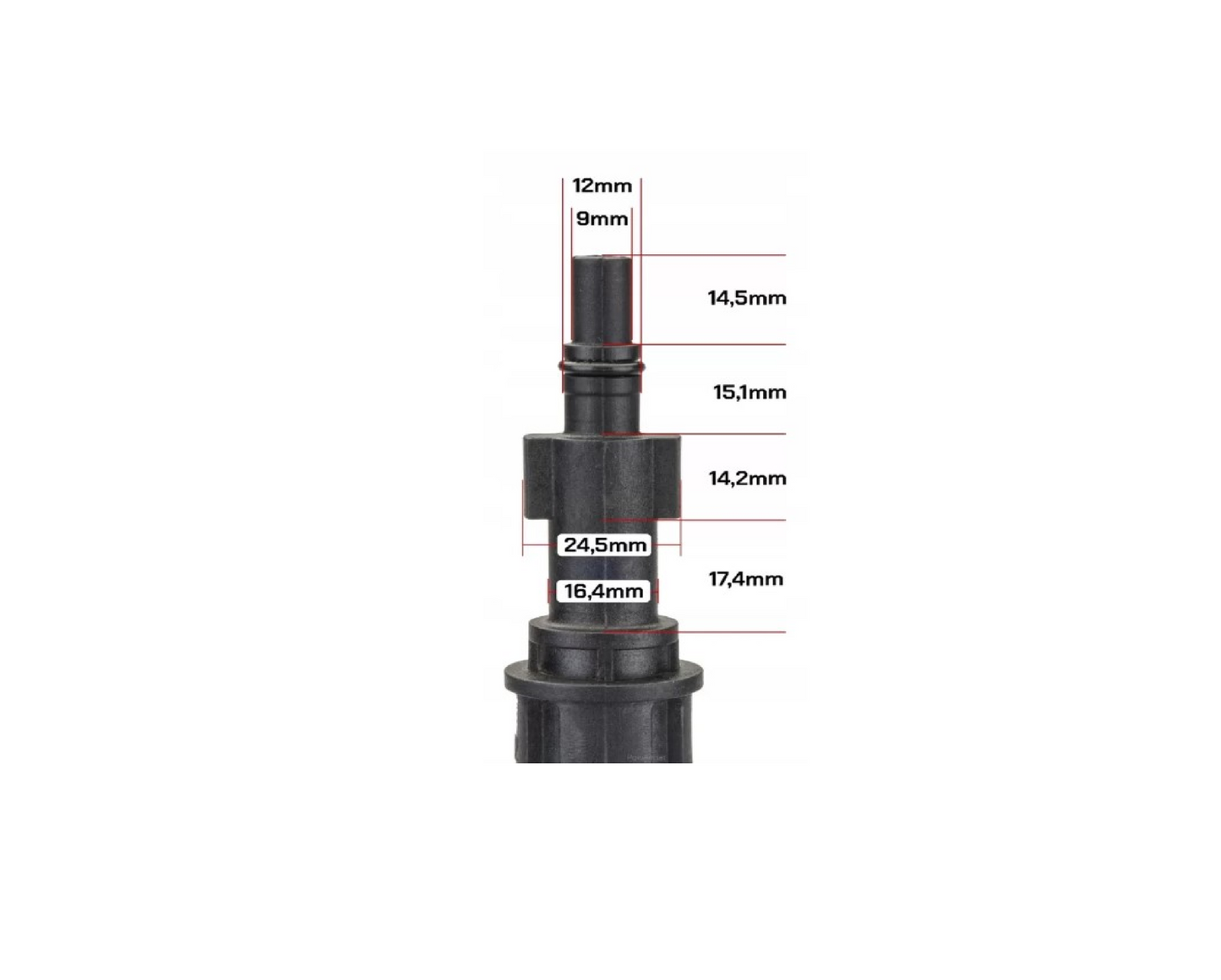 Lance pentru aparat de spalat cu presiune, Red Technic RTMC0028-L1