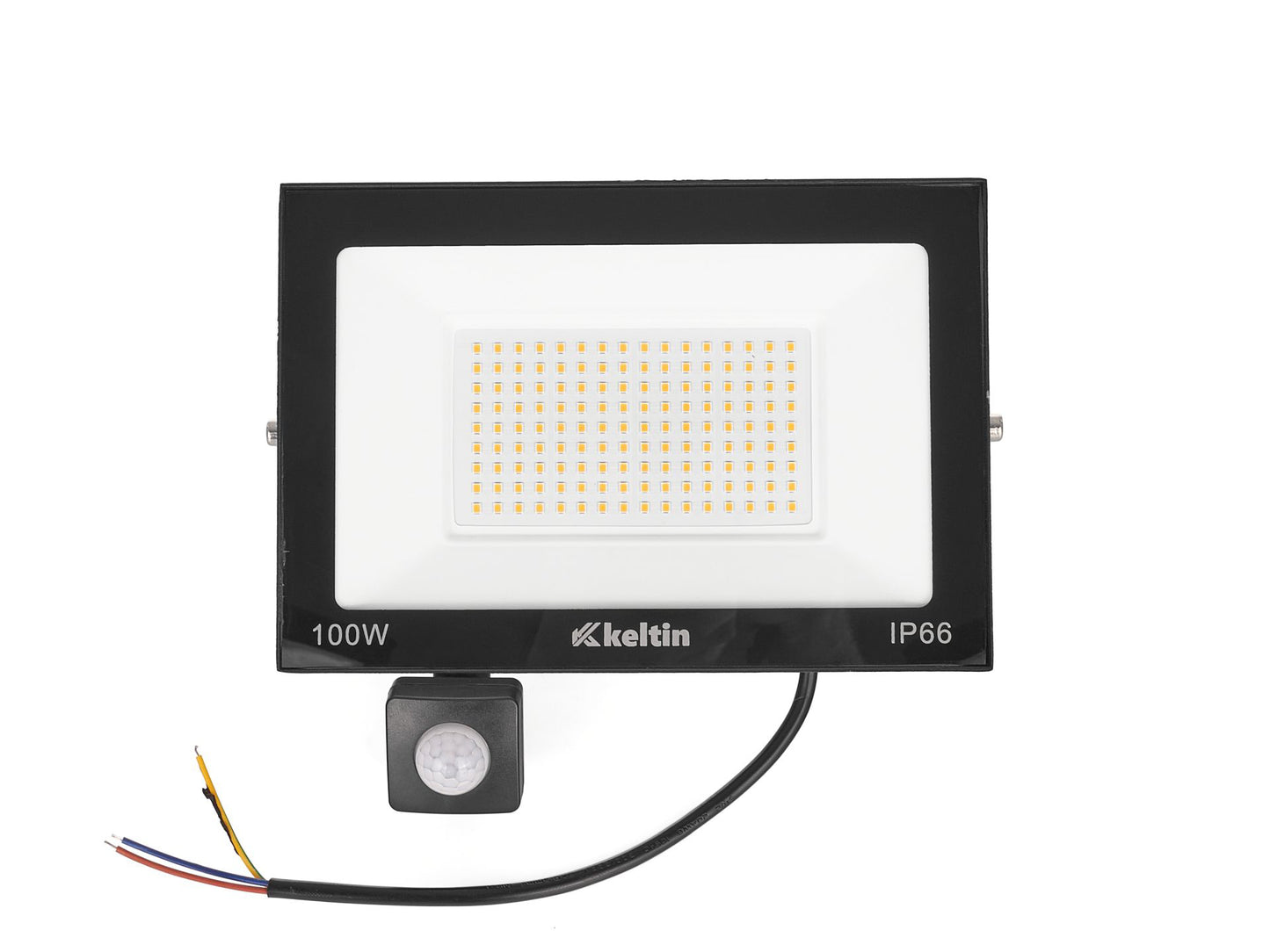 Proiector LED cu senzor de miscare, alb, 100 W, 4500K, Keltin K02017