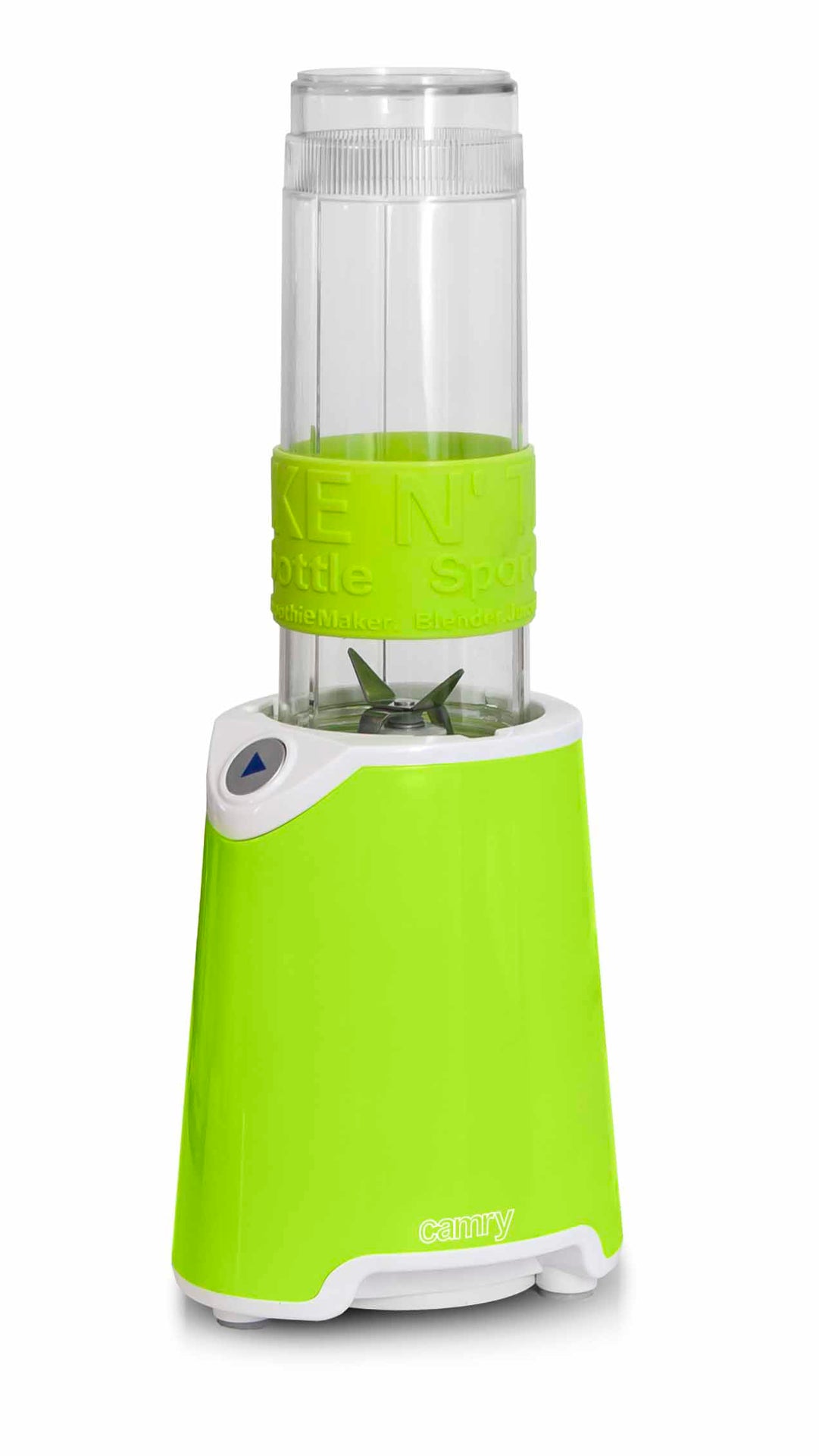 Mini blender smoothie 1 viteza, 2 recipiente, verde, Camry CR4069