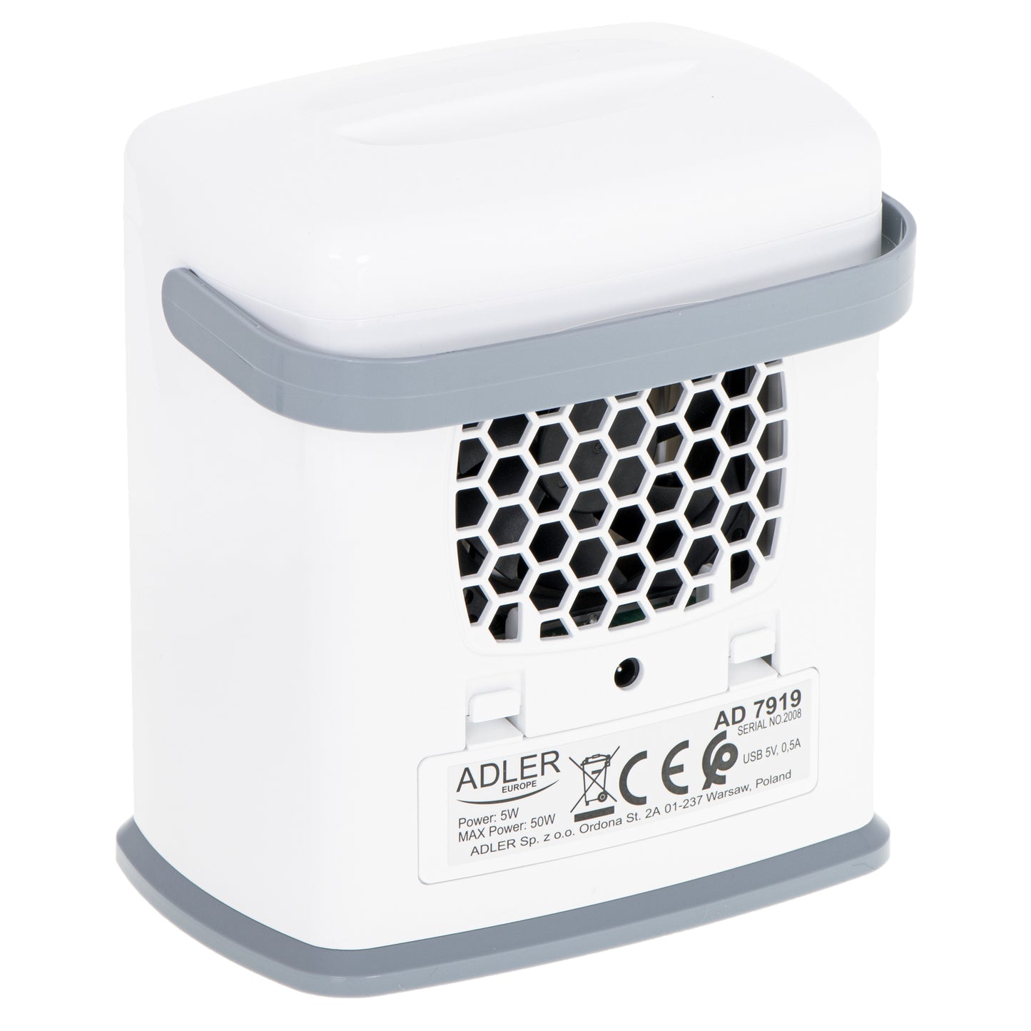 Racitor de aer portabil, 50 ml / h, 2 trepte, alb, Adler AD7919