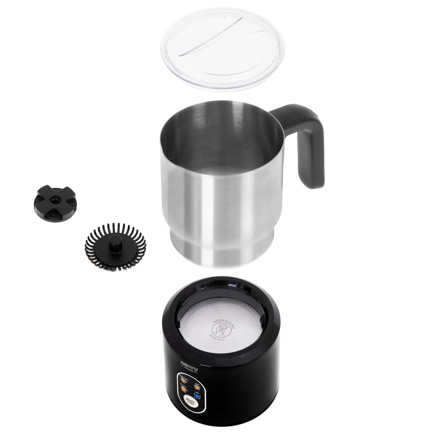 Aparat pentru spumare lapte, 500 W, 350 ml spuma, Camry CR4498