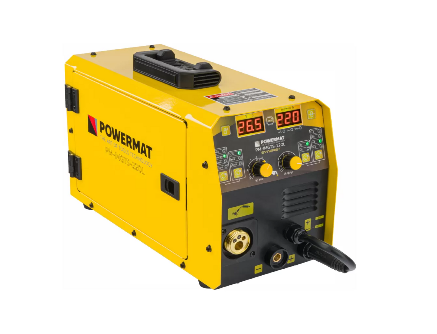 Aparat de sudura tip invertor Migomat MIG / MAG / MMA / TIG, 220 A PM-IMGTS-220L, Powermat PM1240