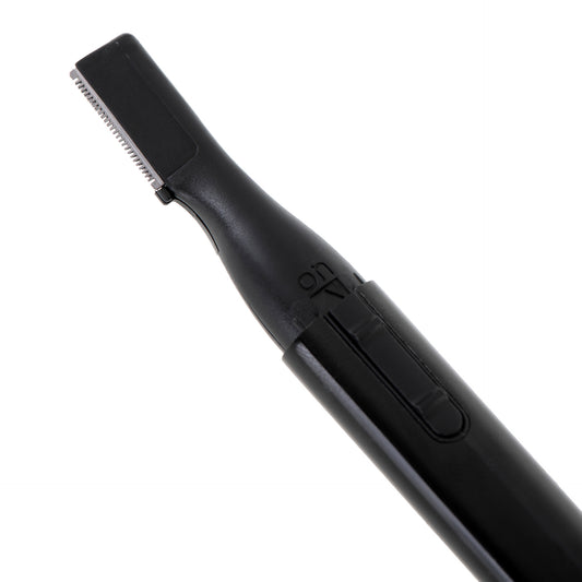 Trimmer pentru sprancene, pieptene cu doua fete, 3,5/1,5 mm, perie, fara fir, negru, Adler AD2934B