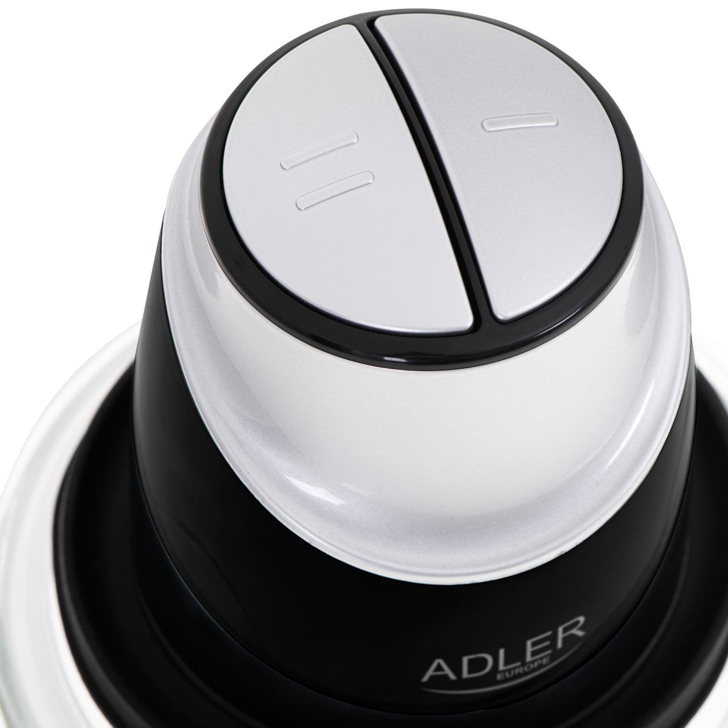 Tocator electric de legume, 2 trepte, sticla, 1.2 l, negru, Adler AD4082