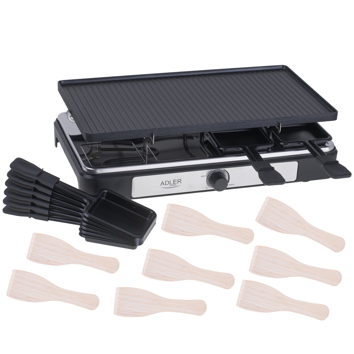 Gratar Raclette, 1400 W, 8 persoane, Adler AD6616