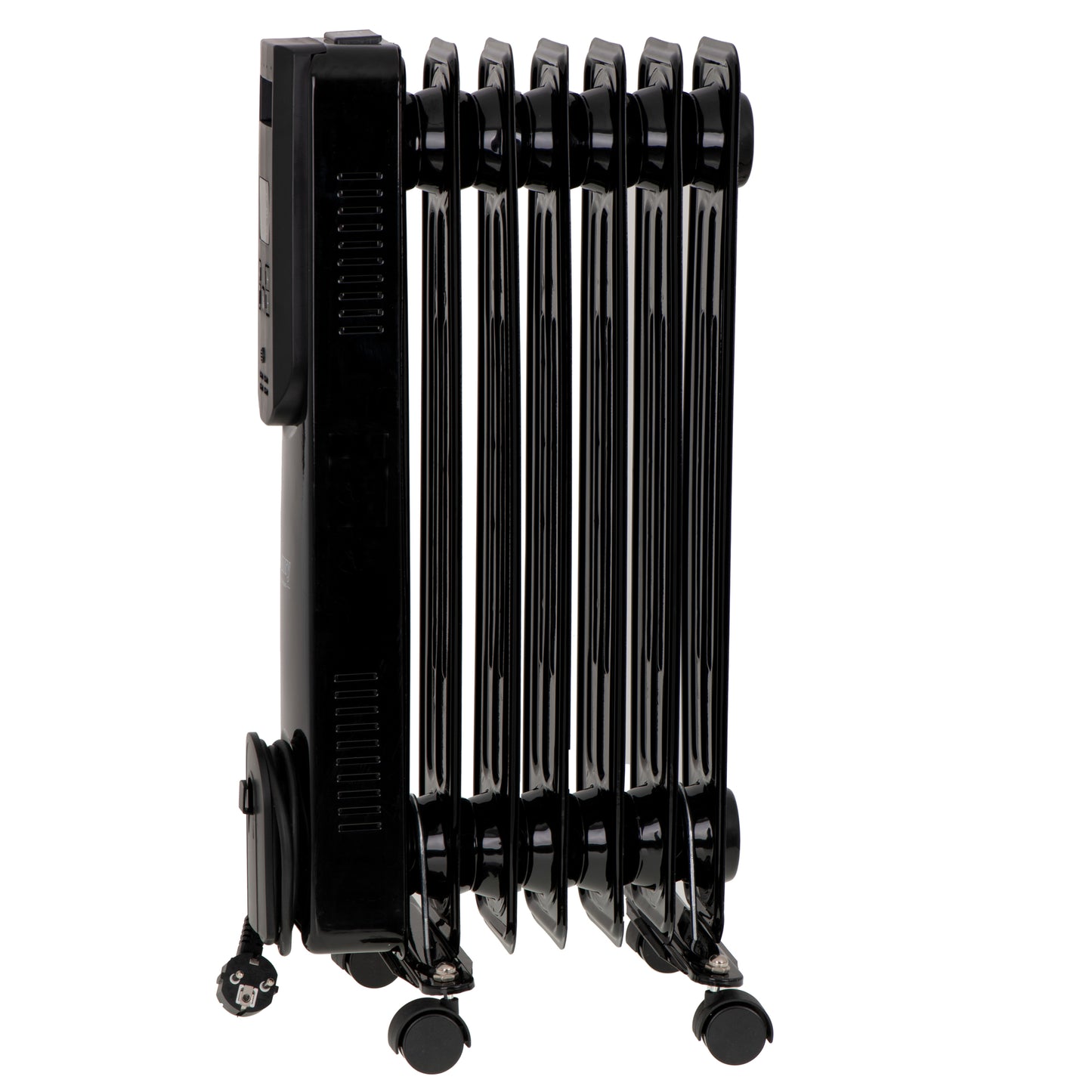 Calorifer electric cu ulei, 1500 W, 7 elementi, telecomanda, display LED, negru, Camry CR7812