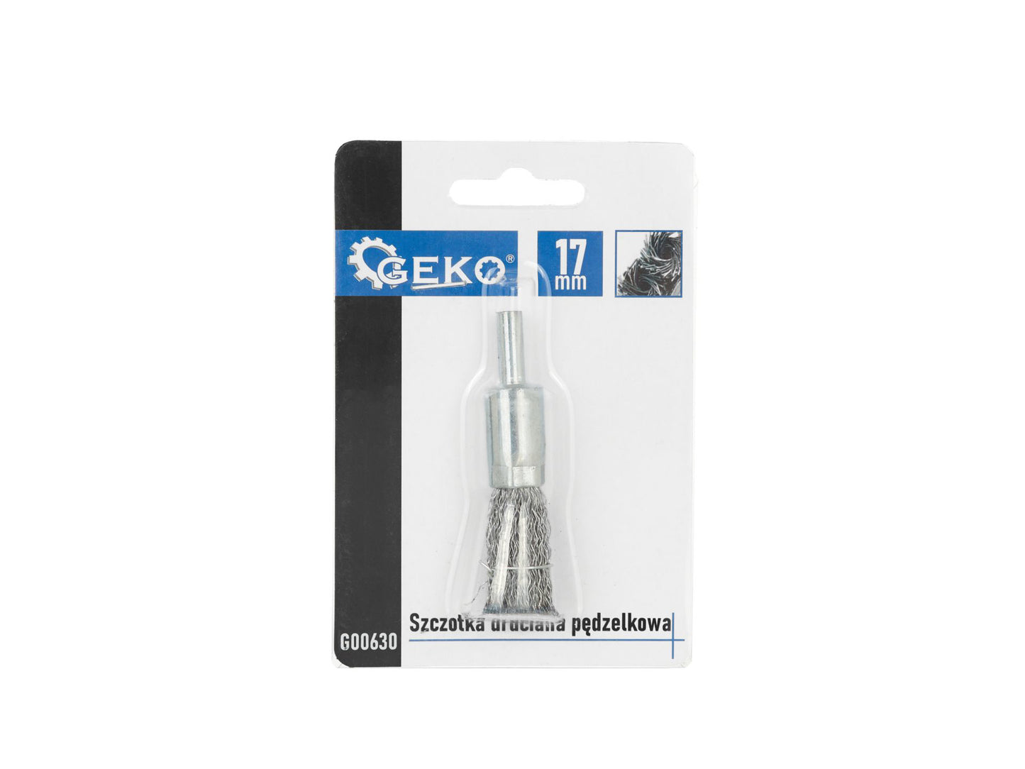 Perie de sarma cu tija, 17 mm, Geko G00630