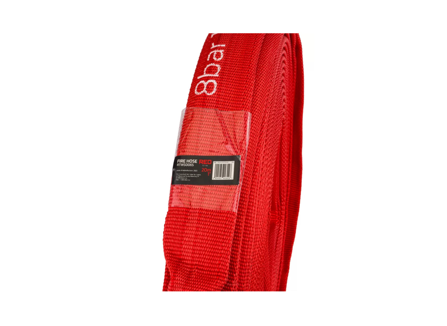 Furtun tip pompier cu conector rapid, 1", 20 m, 8 bar, Red Technic RTWS0065