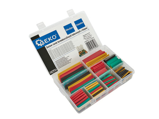 Set tuburi termocontractabile colorate, 328 elemente, Geko G02934