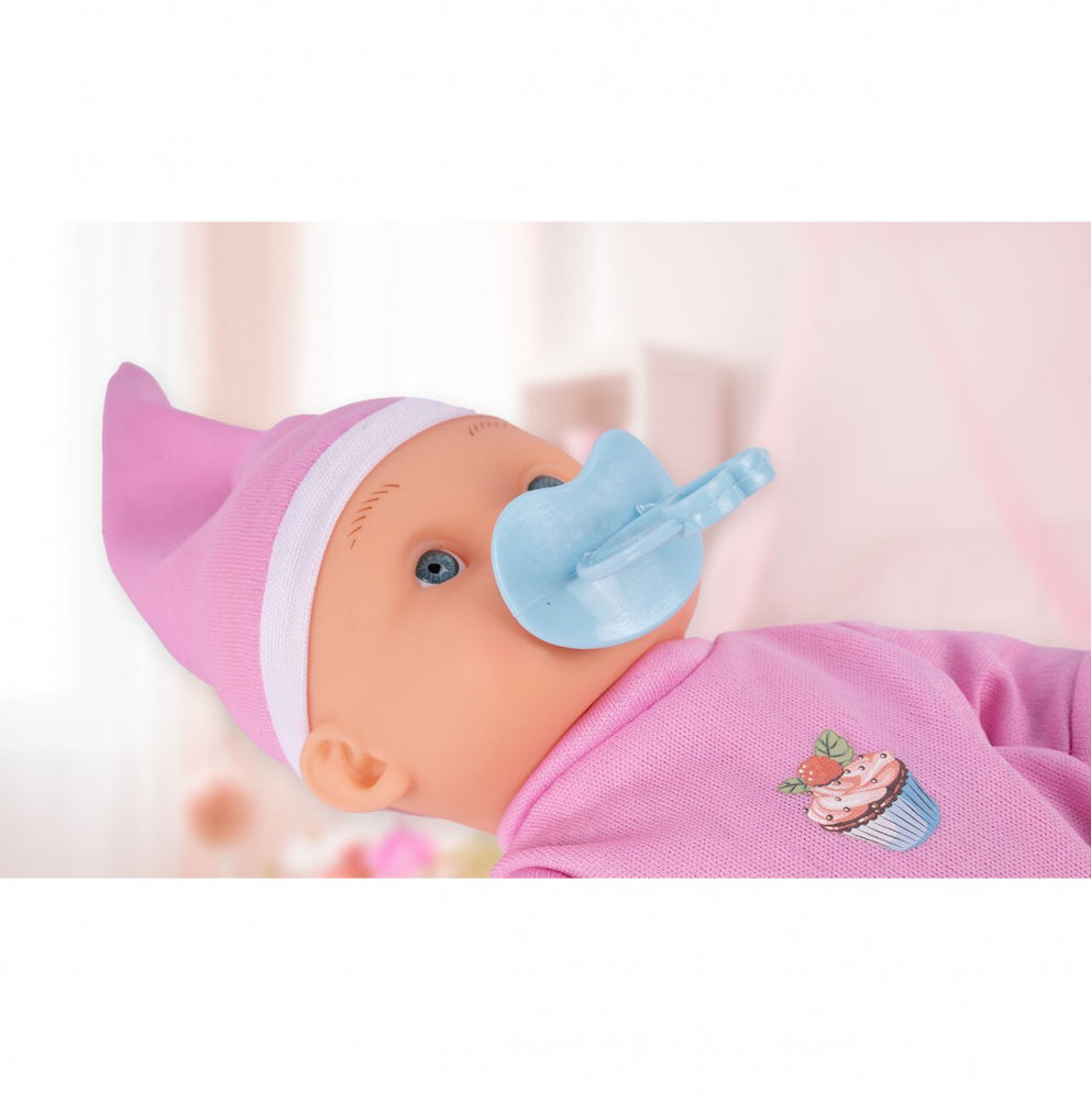 Set papusa bebelus interactiv cu accesorii, 26 cm, MalPlay 110434