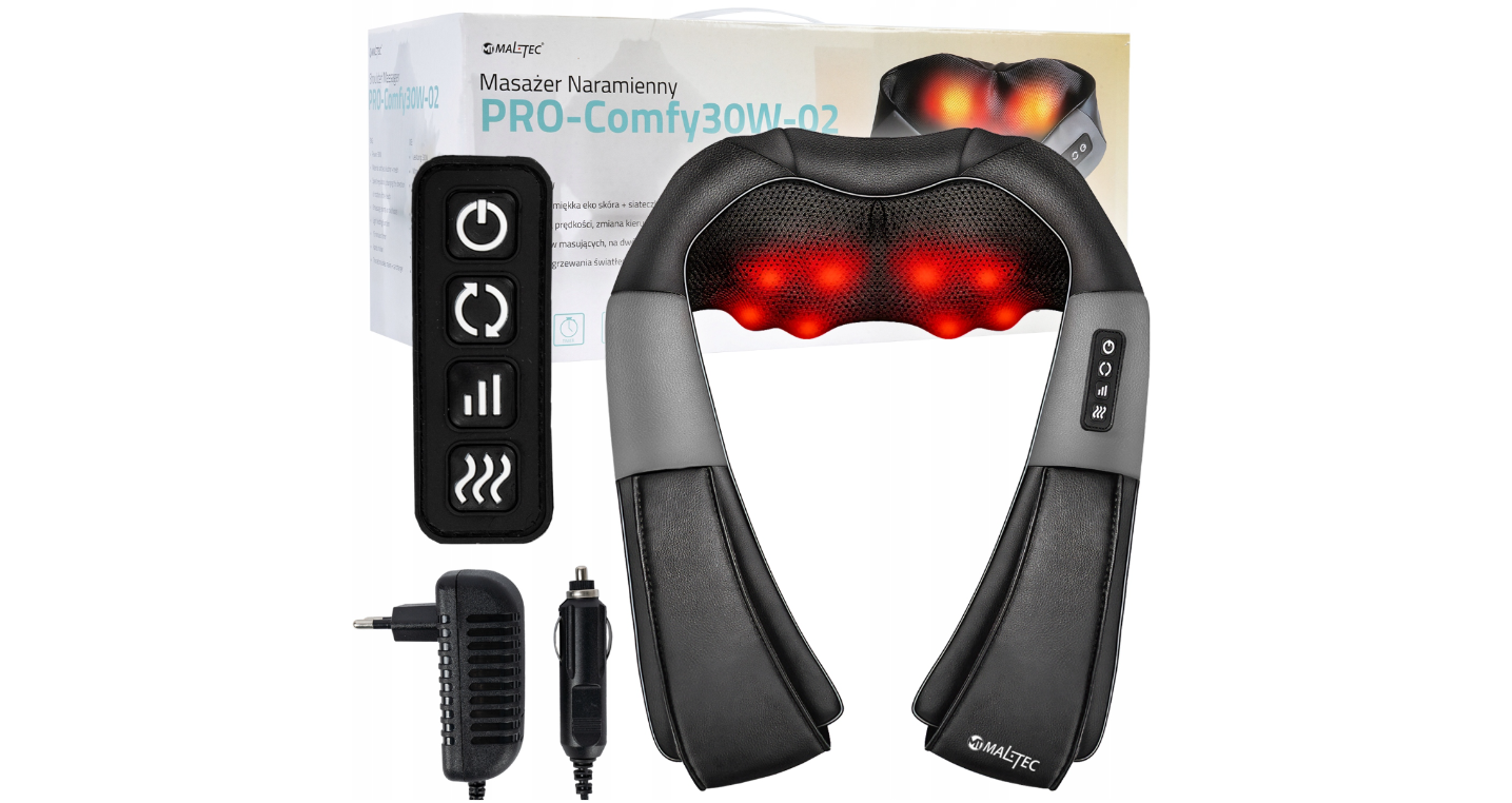 Aparat de masaj Shiatsu  pentru gat, corp, picioare, spate, MalTec 110997