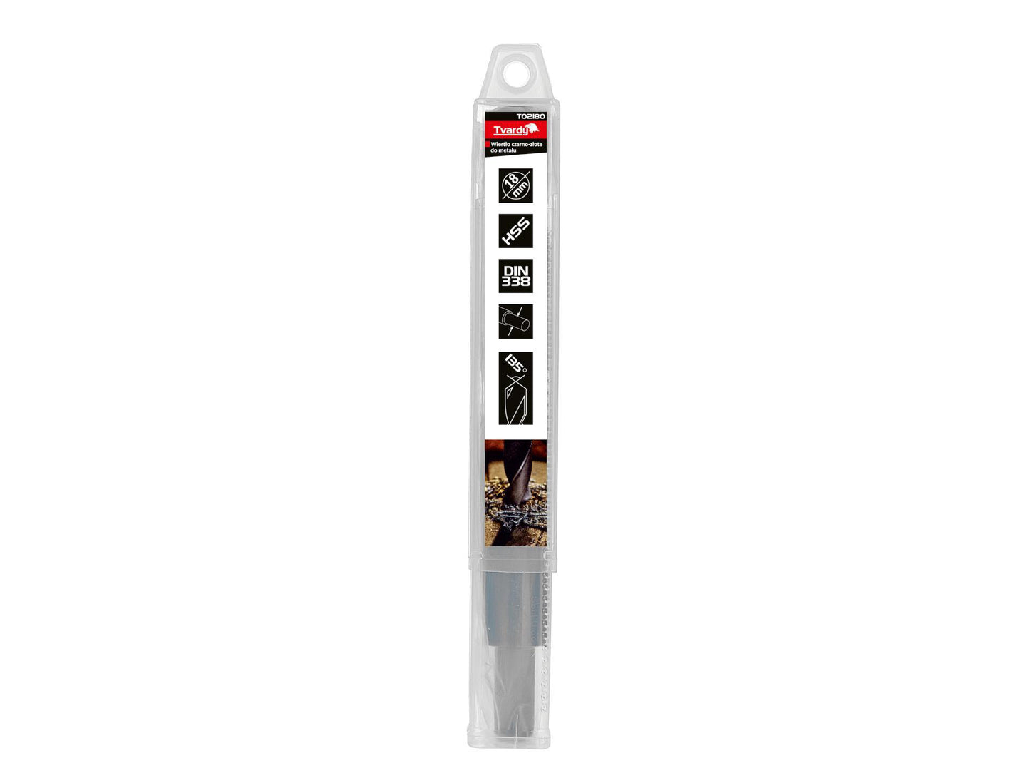 Burghiu HSS pentru metal, 18 mm, Tvardy T02180