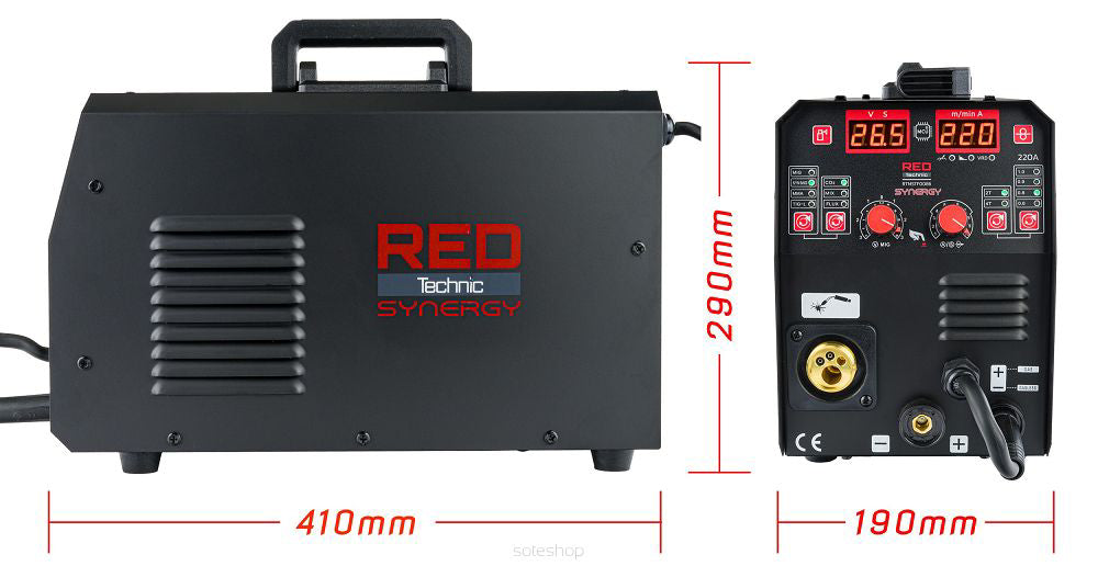Aparat de sudura migomat, MIG MAG MMA LIFT-TIG, Red Technic RTMSTF0086