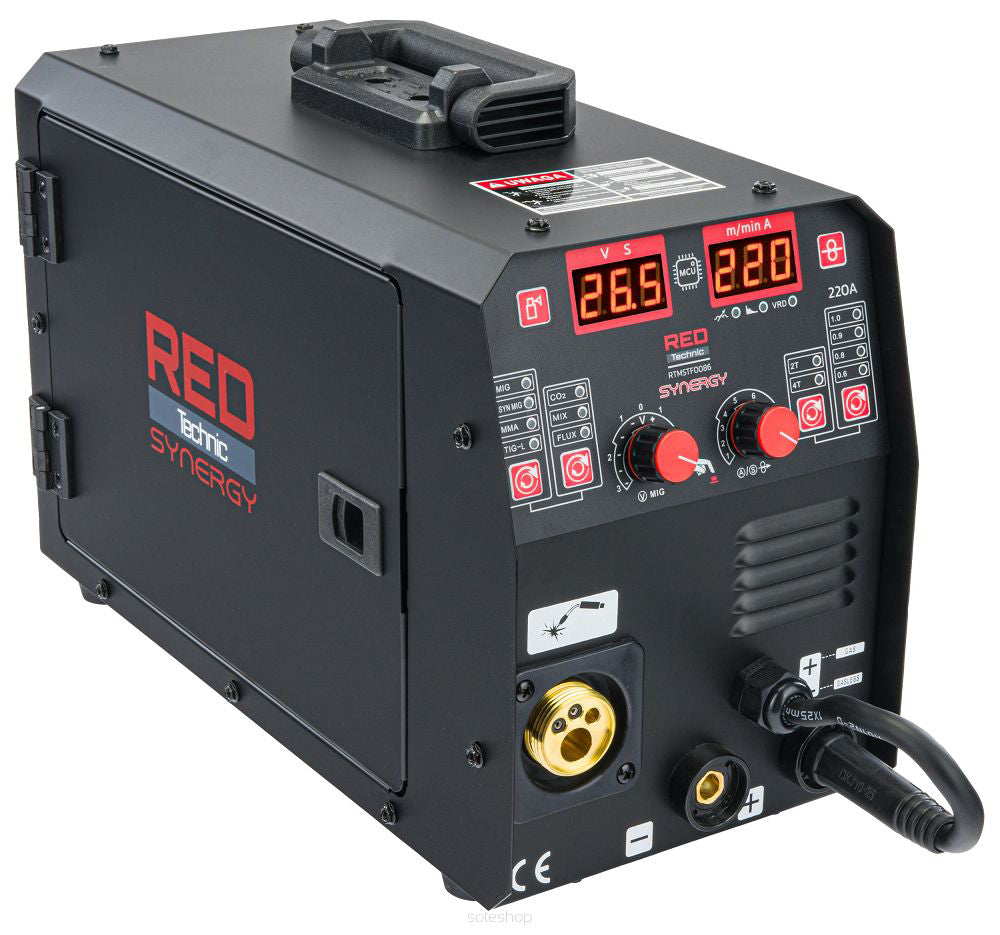 Aparat de sudura migomat, MIG MAG MMA LIFT-TIG, Red Technic RTMSTF0086