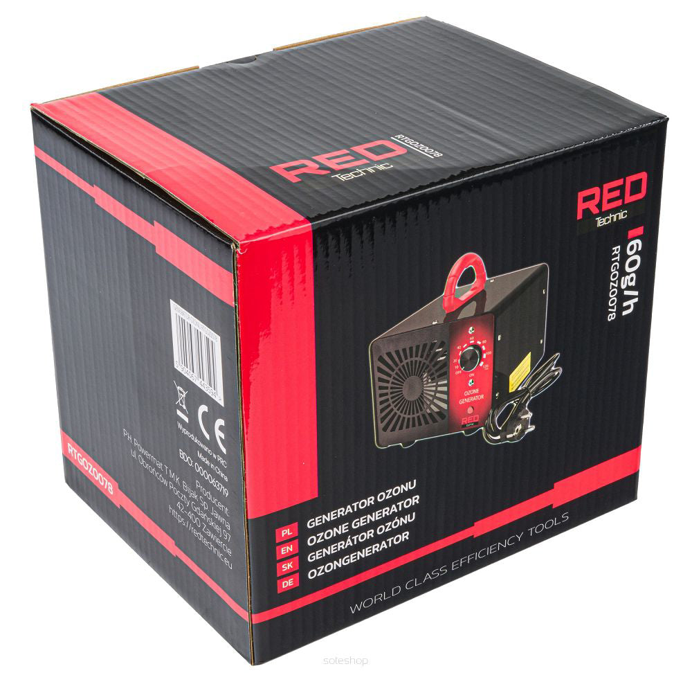 Generator de ozon, Red Technic RTGOZ0078