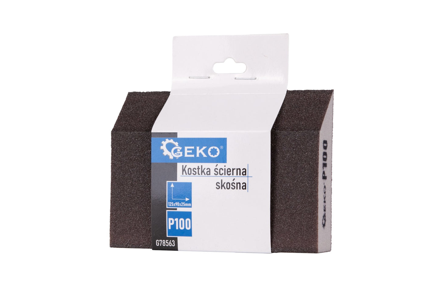 Burete abraziv pentru slefuire, 125 x 90 x 25 mm, P100, Geko G78563