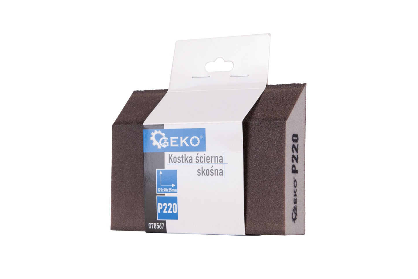 Burete abraziv pentru slefuire, 125 x 90 x 25 mm, P220, Geko G78567