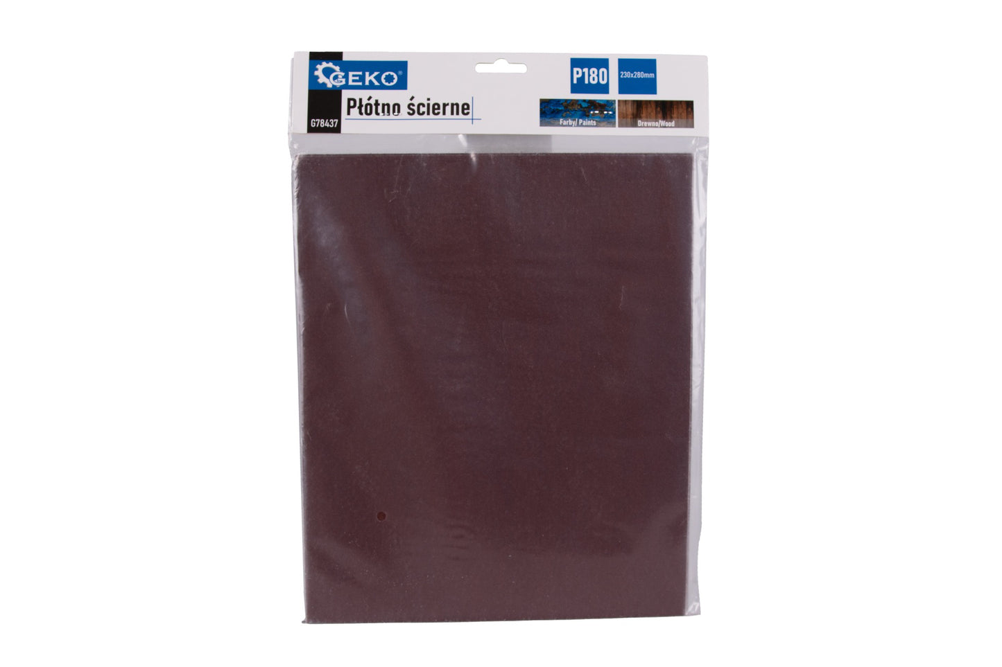 Set foaie abraziva pentru slefuit, 230 x 280 mm, P180, 10 bucati, Geko G78437