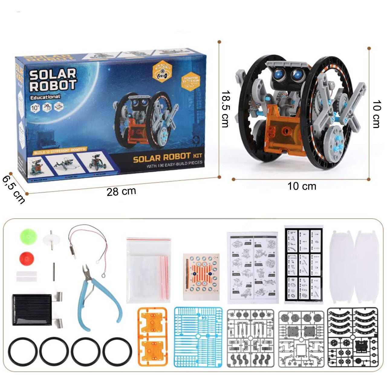 Set educativ de constructii 13 in 1, MalPlay 110815