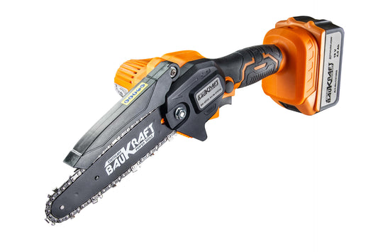 Mini fierastrau cu lant pe acumulator BK-GP25, 18 V, 155 mm, 4 Ah, Baukraft 075742