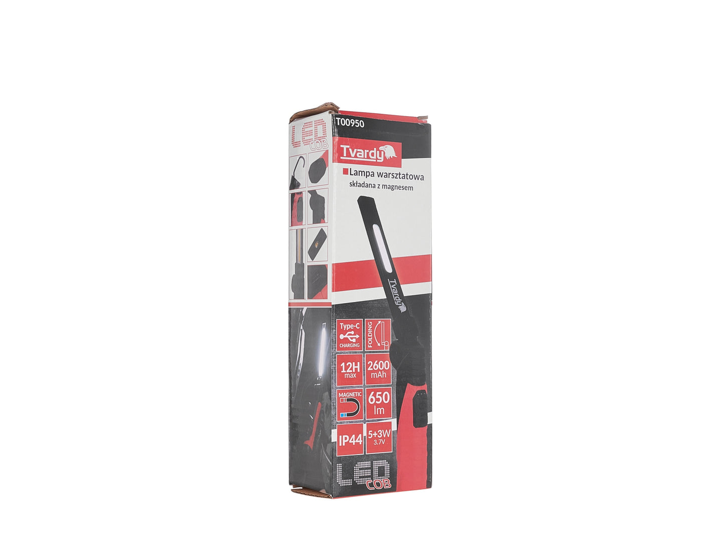 Lampa de atelier LED COB cu magnet, 5 W + 3 W, 2600 mAh, 650 lm, IP44, Tvardy T00950
