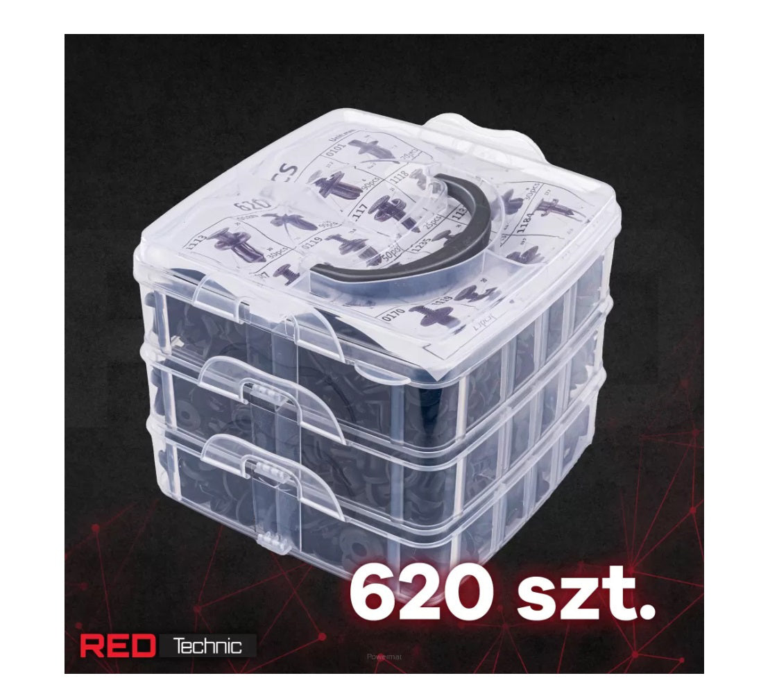 Set demontare tapiterie, 620 elemente, Red Technic RTKST0100