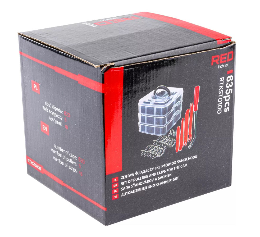 Set demontare tapiterie, 620 elemente, Red Technic RTKST0100