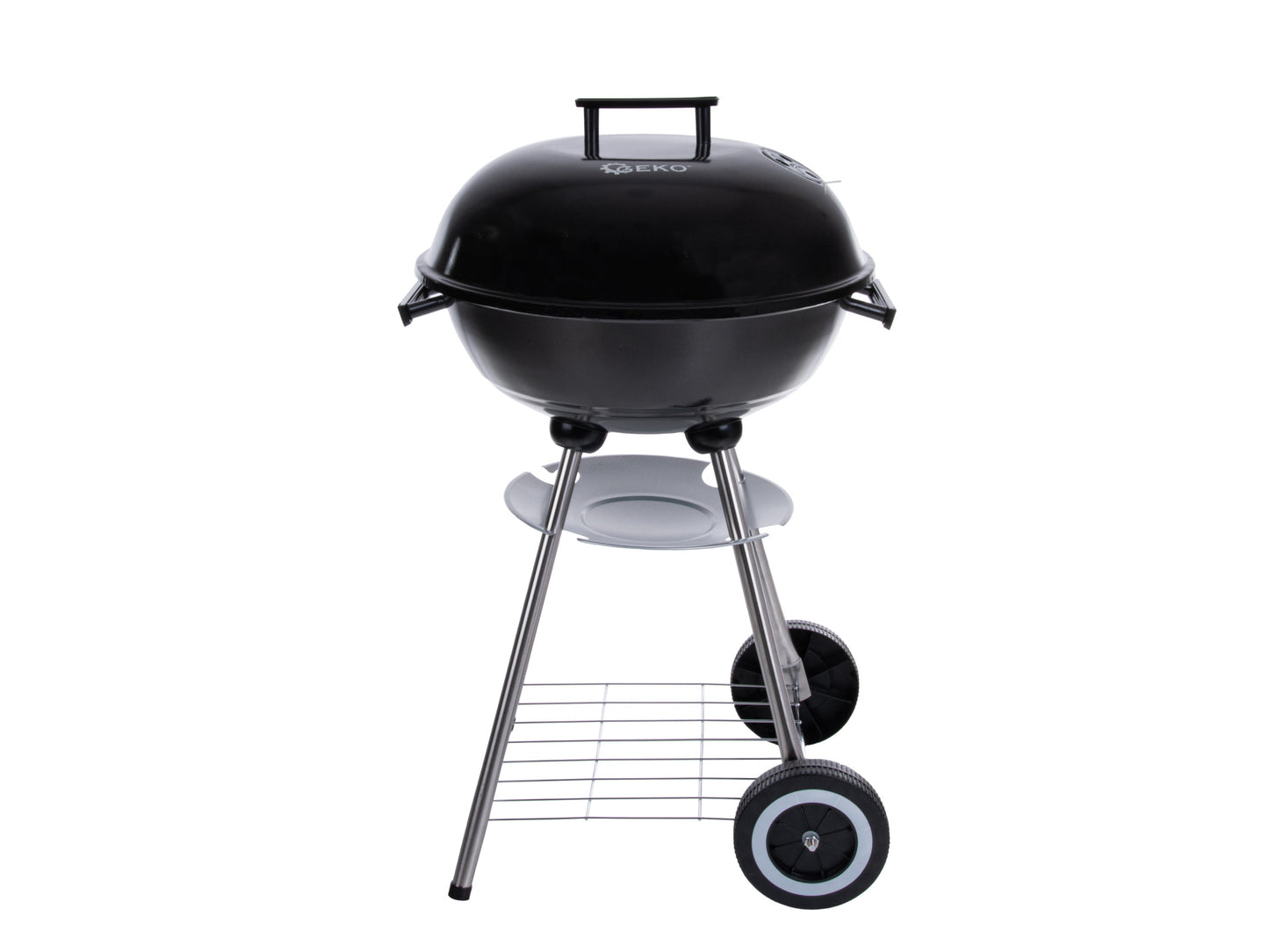 Gratar rotund pe carbuni cu capac, diametru 39 cm, Geko G80512