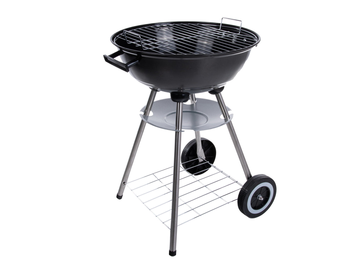 Gratar rotund pe carbuni cu capac, diametru 39 cm, Geko G80512