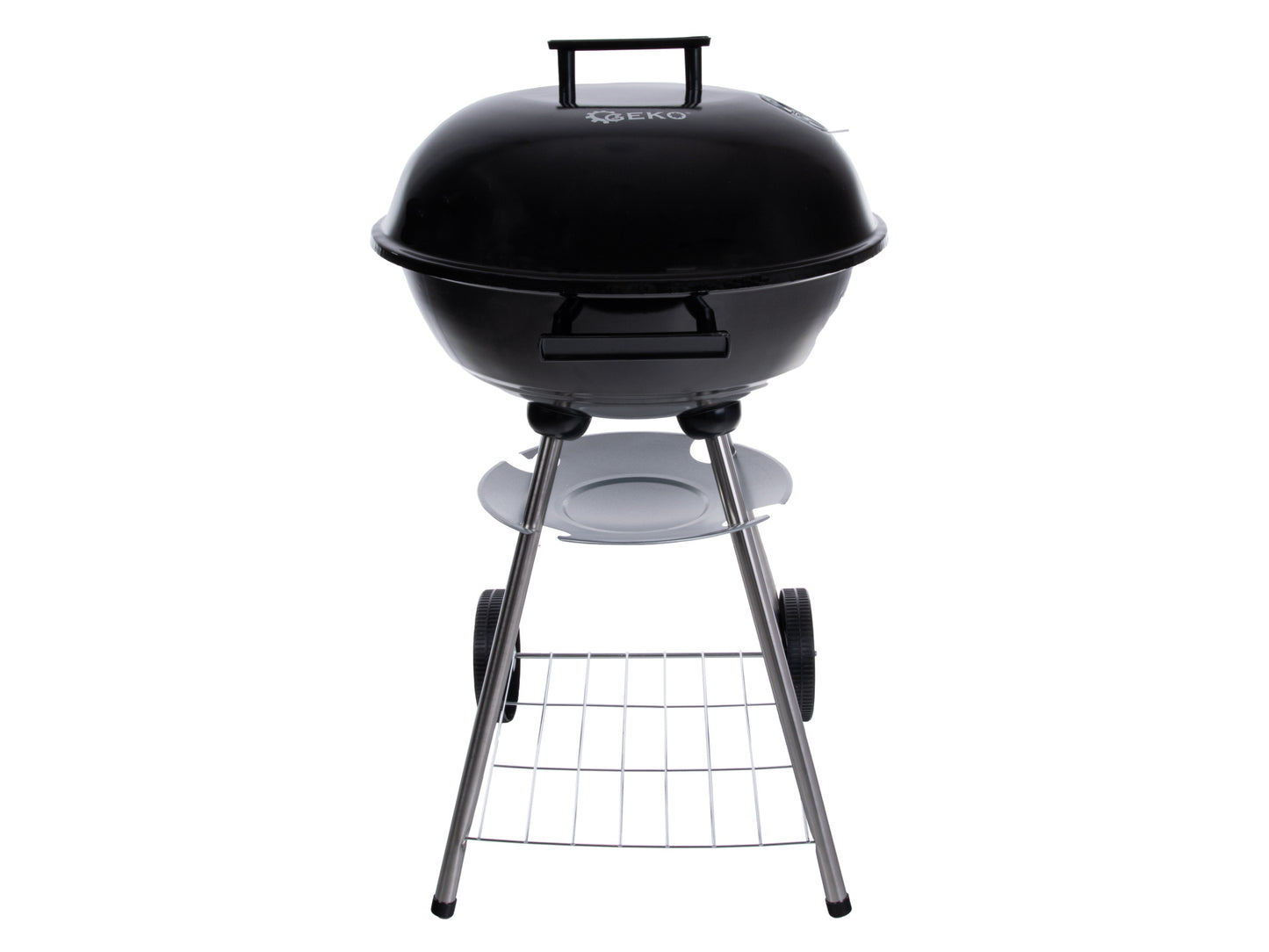 Gratar rotund pe carbuni cu capac, diametru 39 cm, Geko G80512