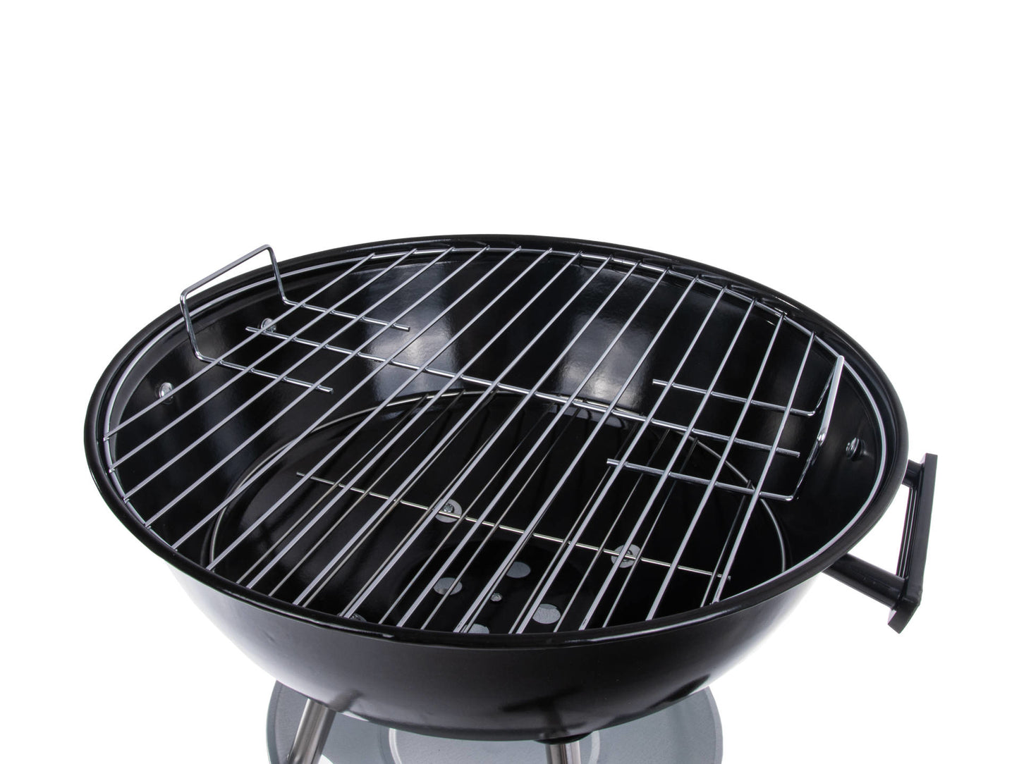 Gratar rotund pe carbuni cu capac, diametru 39 cm, Geko G80512
