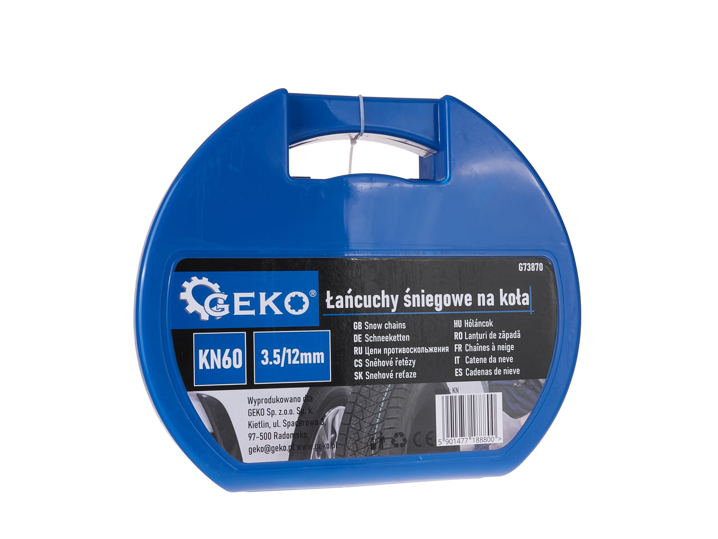 Set lanturi de zapada pentru roti KN60 3.5 / 12 mm, Geko G73870