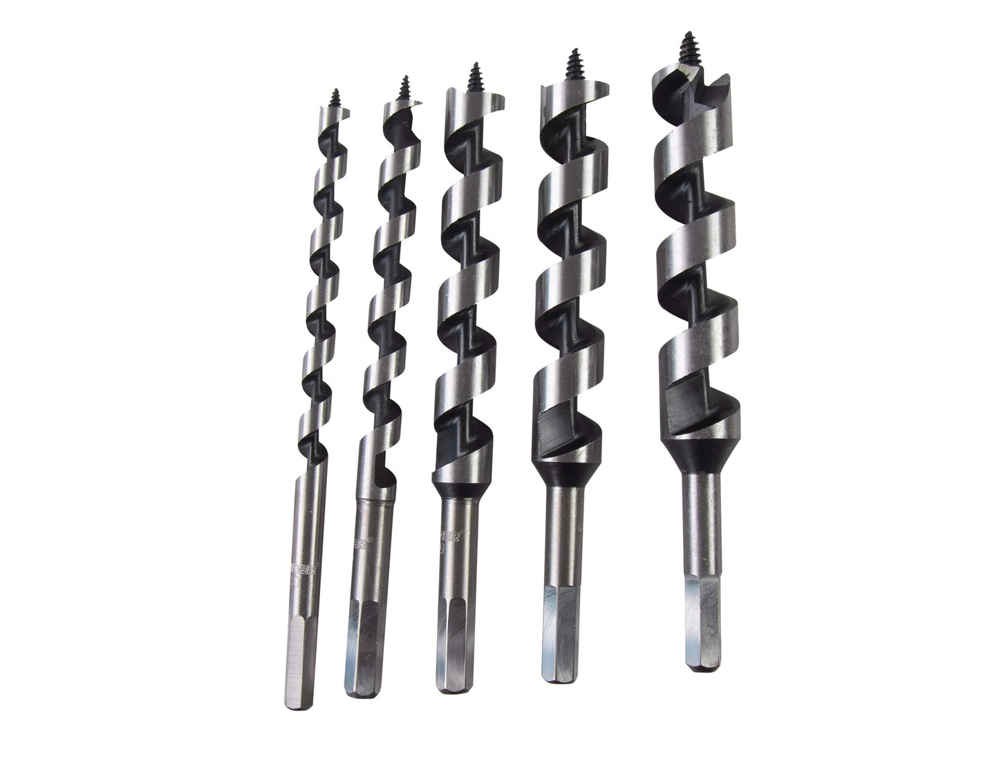 Set burghie pentru lemn, diametru, 5 elemente, Raider 157799