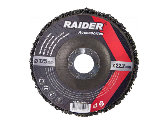 Disc abraziv pentru curatare rugina, 125 x 22.2 mm, Raider 164137