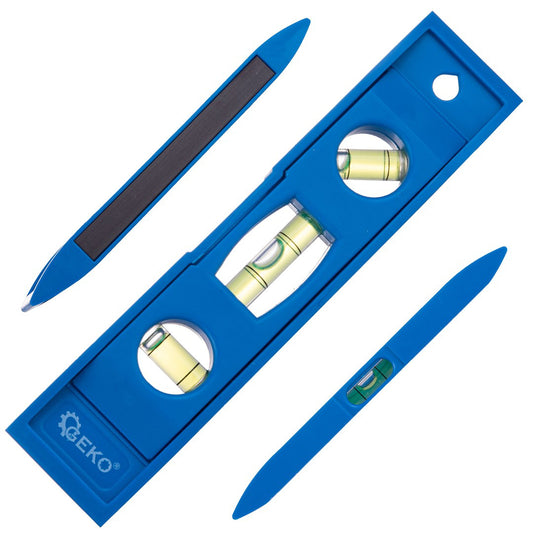 Nivela magnetica cu 3 bule, 15 cm, Geko G03390