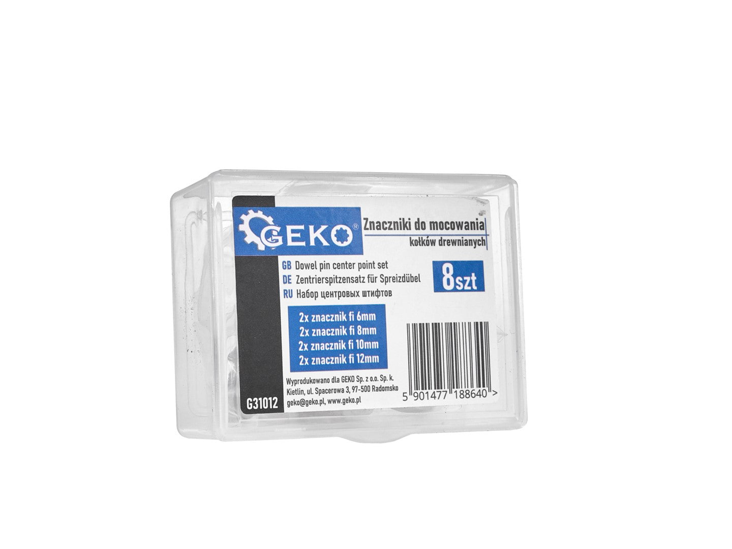 Set stifturi, 8 elemente, Geko G31012