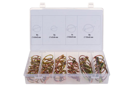 Set sigurante bolt cu blocare, 50 elemente, Geko G02798