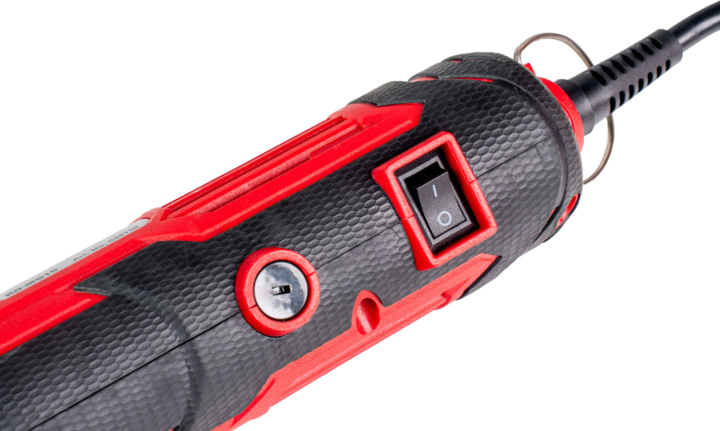 Set mini polizor cu accesorii, 160 W, 189 elemente, Raider 044110