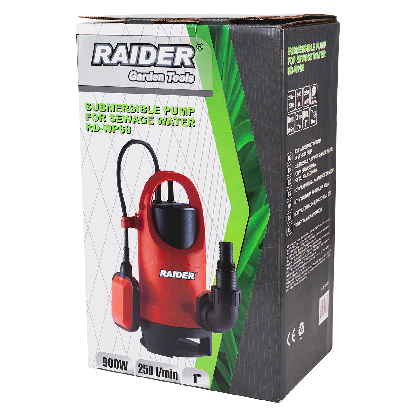 Pompa submersibila RD-WP68, 900 W, 1", 250 l / min, 8.5 m, 35 mm, Raider 070175