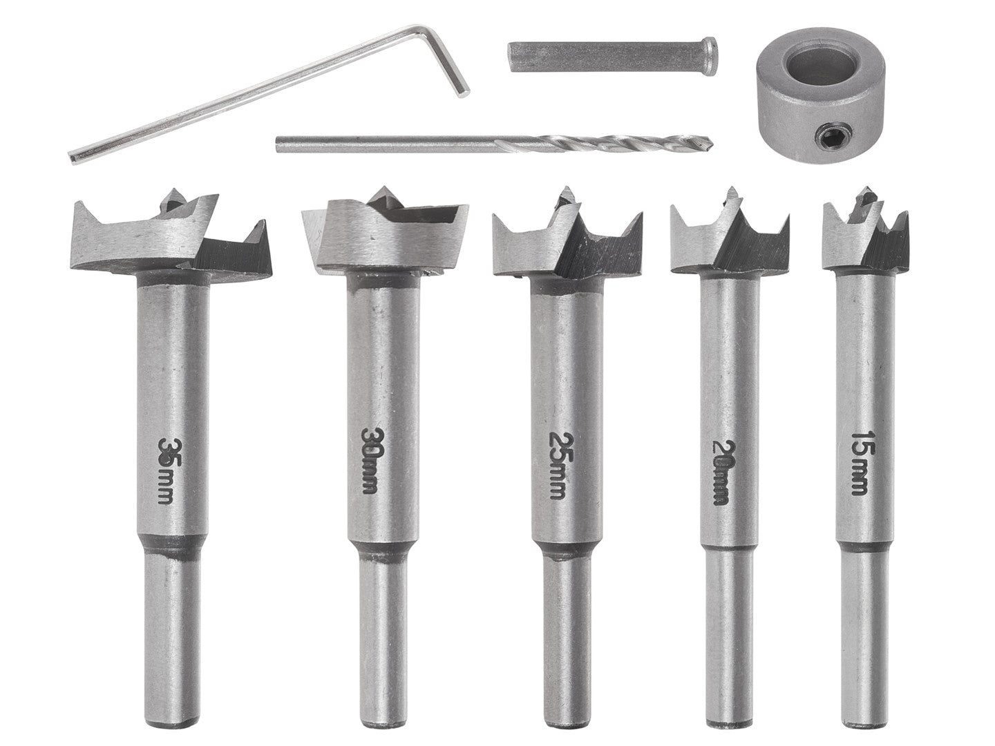 Set freze pentru balamale, 5 elemente, 15-35 mm, Geko G64981