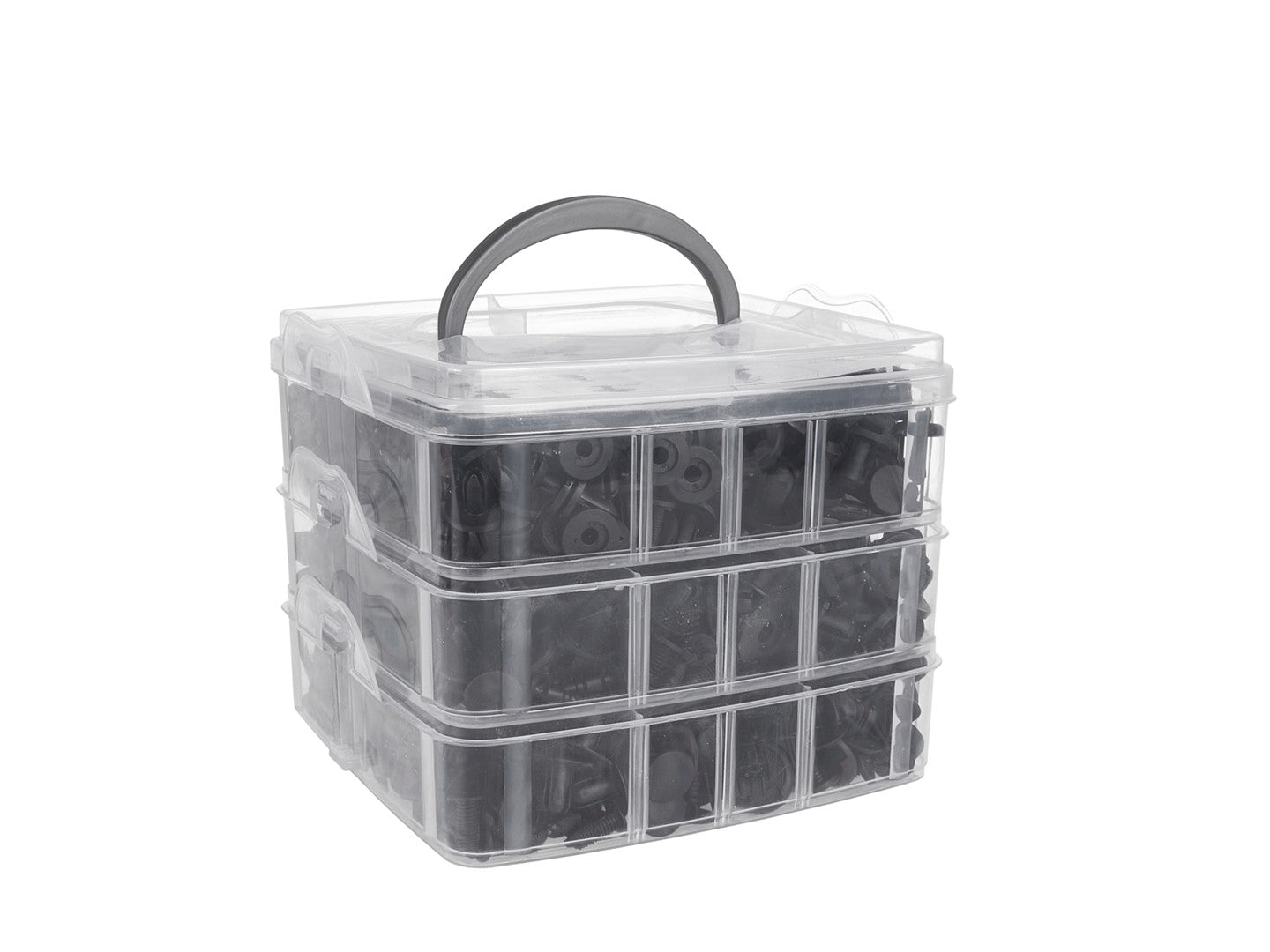 Set clipsuri / cleme auto de fixare pentru tapiterie, 655 elemente, Geko G02935