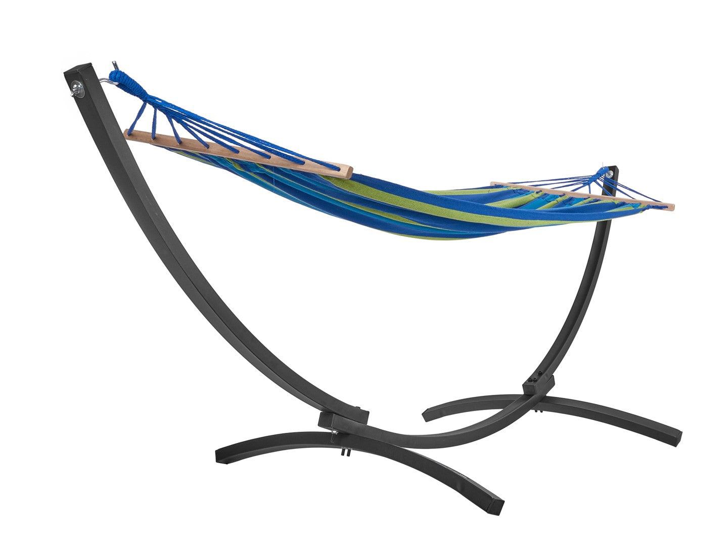 Hamac de gradina cu suport, 200 x 100 cm, capacitate maxima 200 kg, Keltin K02392