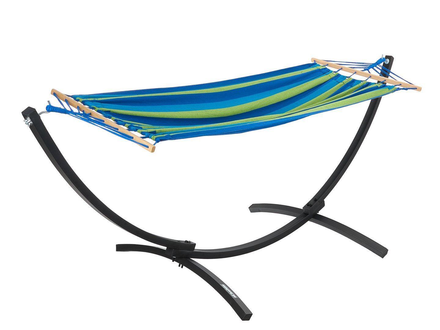 Hamac de gradina cu suport, 200 x 100 cm, capacitate maxima 200 kg, Keltin K02392