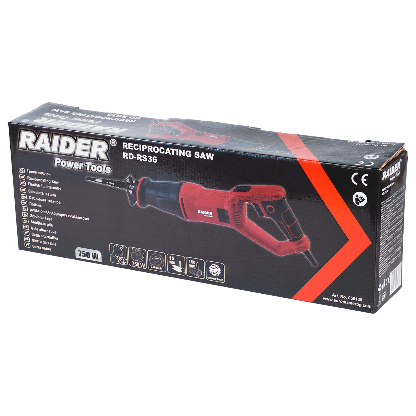 Fierastrau sabie RD-RS28, 750 W, prindere SDS, Raider 050138