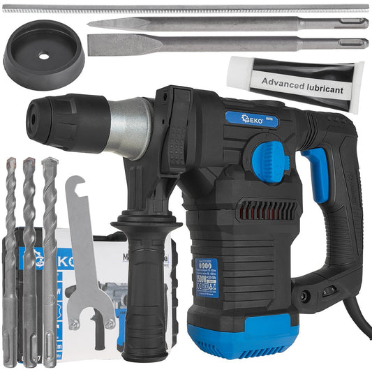 Ciocan rotopercutor SDS+, 1500 W, 6J, Geko G80708